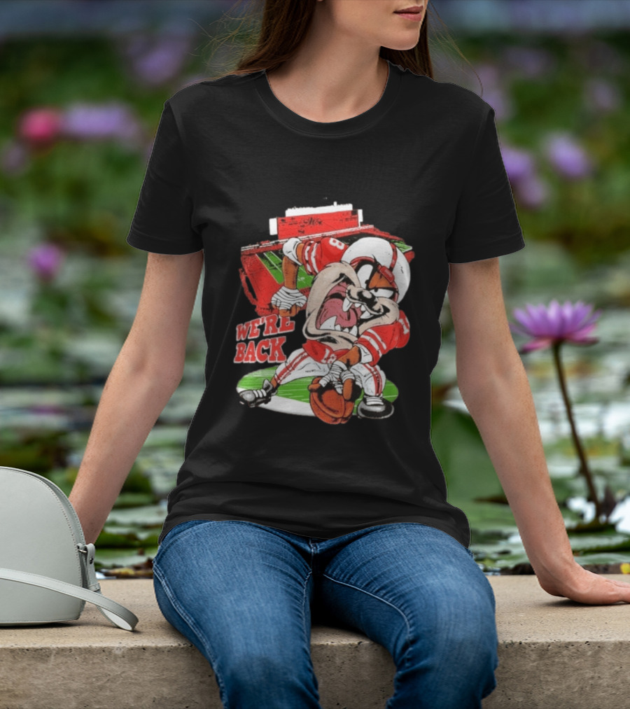 Taz Nebraska Cornhuskers We're Back Memorial Stadium Football T-Shirt