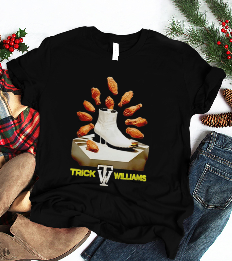 Trick Williams WWE Lemon Pepper Steppers Chicken Boot T-Shirt
