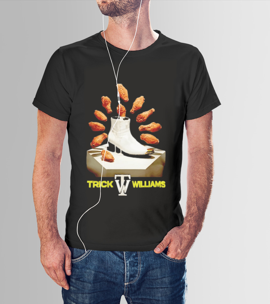 Trick Williams WWE Lemon Pepper Steppers Chicken Boot T-Shirt