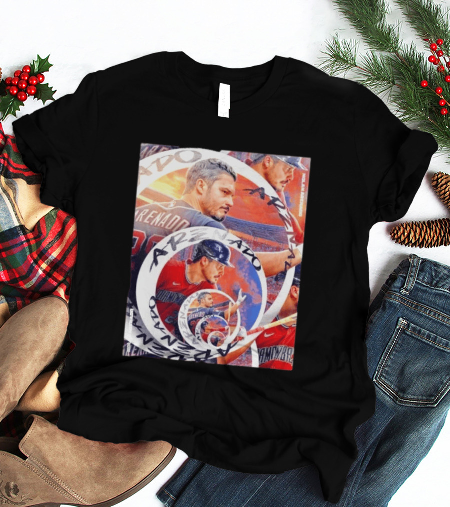 Nolan Arenado Arizona Diamondbacks Baseball Spiral Collage T-Shirt