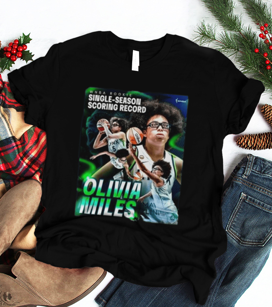 WNBA Rookie Single Season Scoring Record Olivia Miles T-Shirt