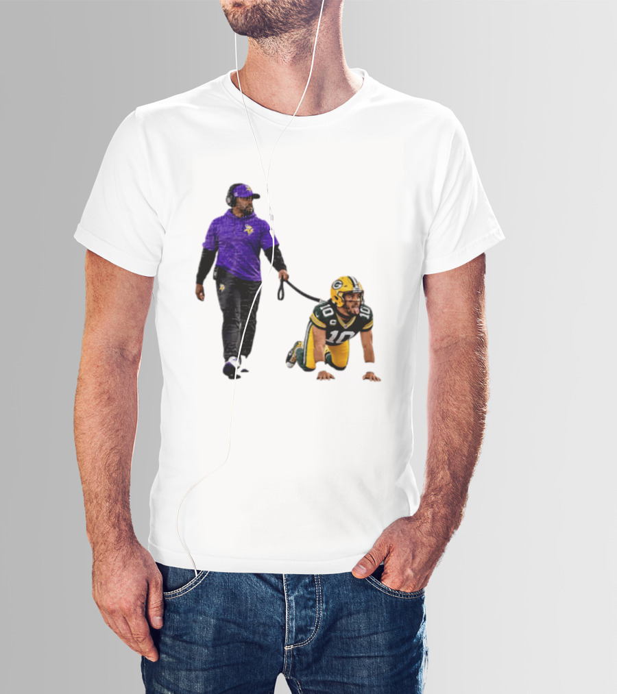 Brian Flores Minnesota Vikings Dominating Jordan Love Green Bay Packers NFL Meme T-Shirt