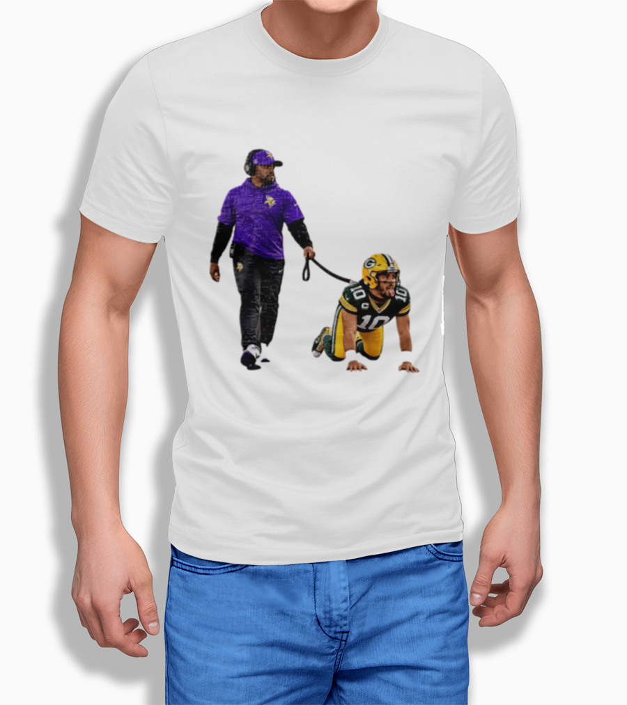 Brian Flores Minnesota Vikings Dominating Jordan Love Green Bay Packers NFL Meme T-Shirt