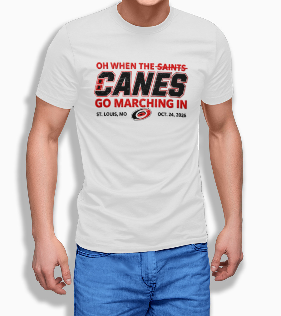 Oh When The Saints Canes Go Marching In St. Louis MO Oct 21 2006 T-Shirt