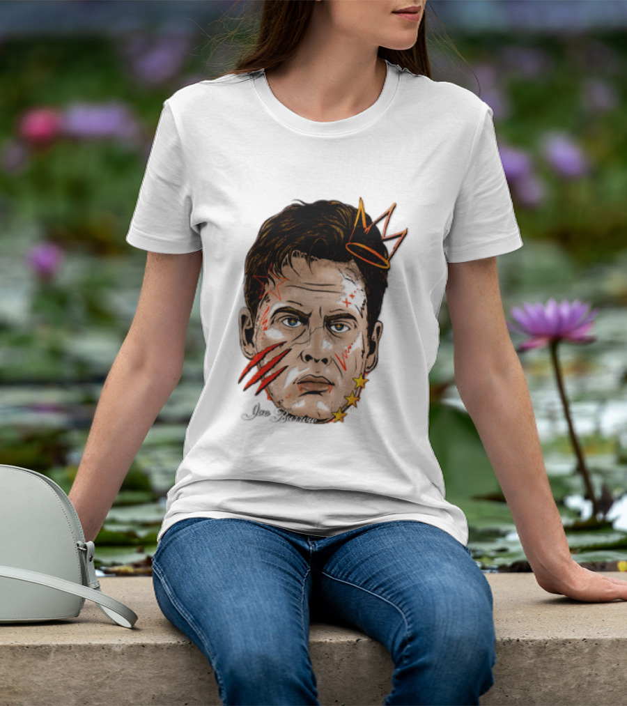 Joe Burrow Fat Head Limited Edition Player Crowned Star Scratches T-Shirt