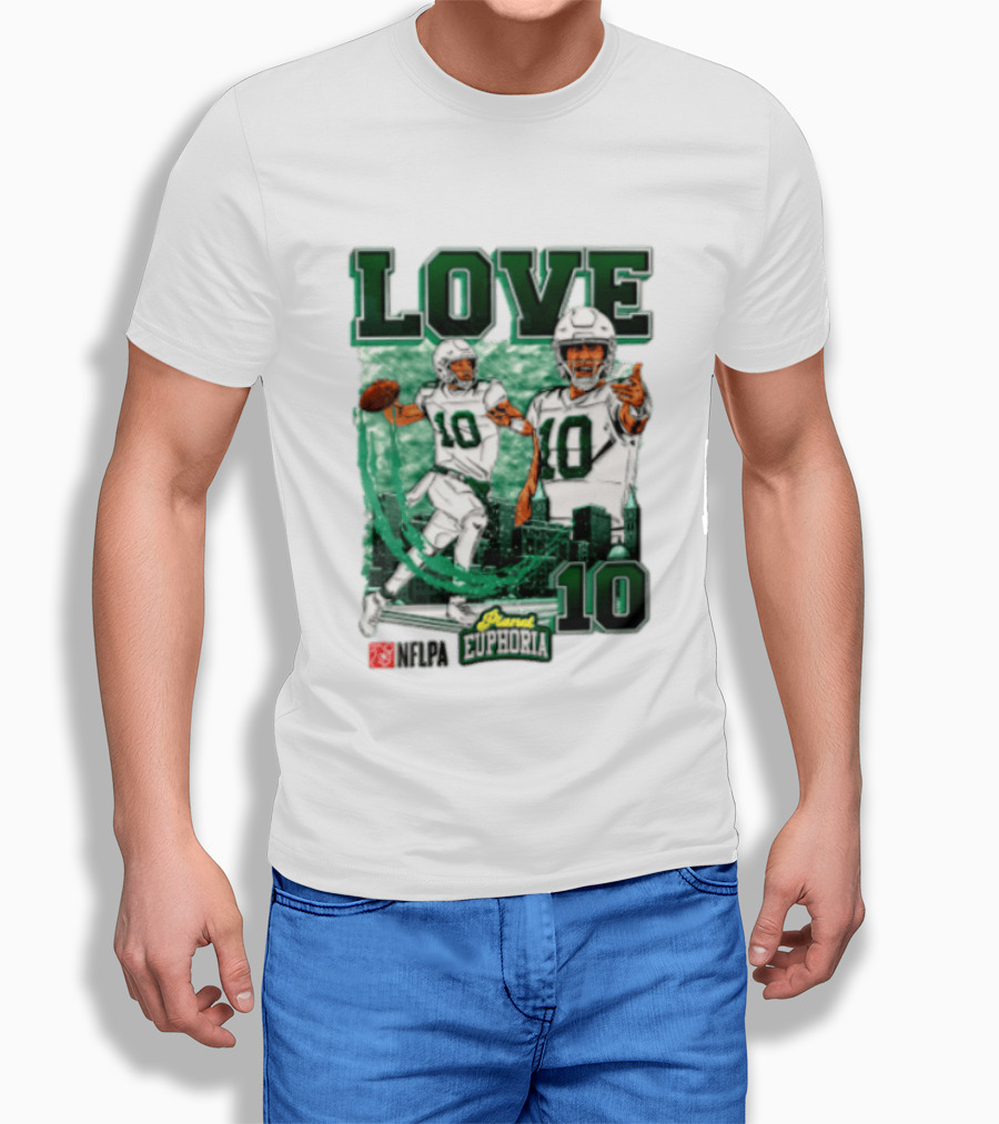 Jordan Love 10 NFLPA Euphoria Player Edition T-Shirt