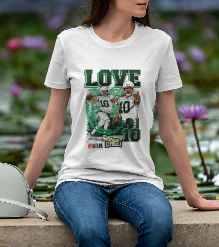 Jordan Love 10 NFLPA Euphoria Player Edition T-Shirt