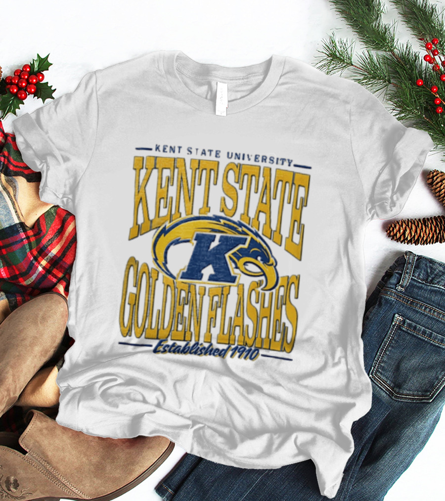 Kent State University Golden Flashes 1910 Blue Yellow Eagle T-Shirt