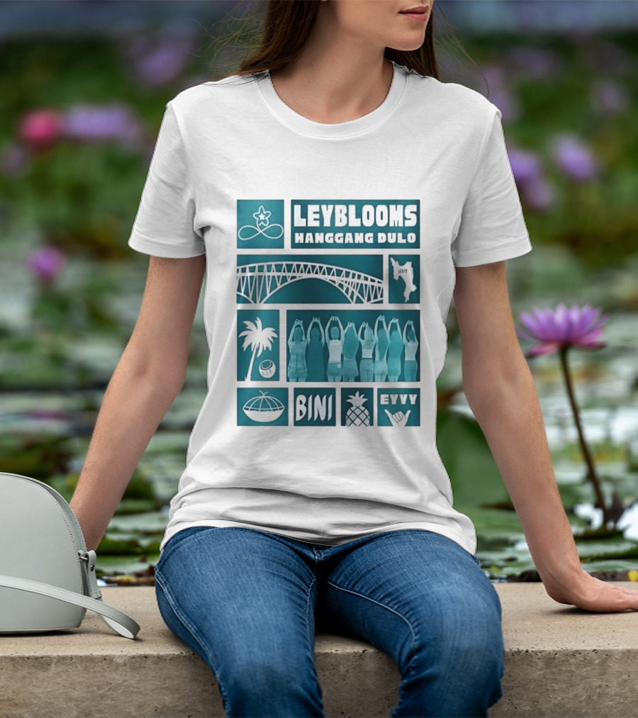 Leyblooms Hanggang Dulo Bini Eyyy Leyte Bridge Palm Coconut Pineapple T-Shirt