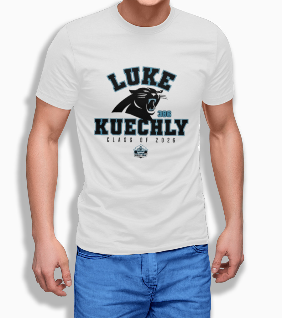 Luke Kuechly Panthers 386 Class Of 2026 Enshrinee Panthers T-Shirt