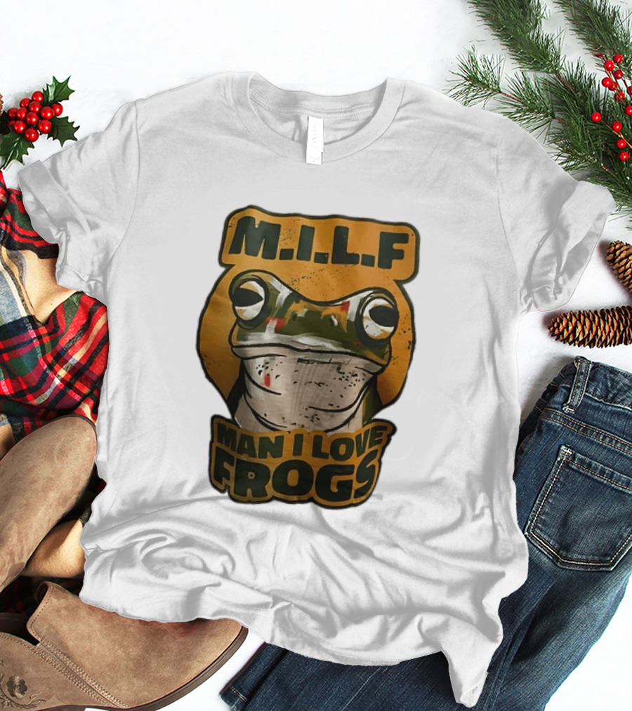 M.I.L.F Man I Love Frogs Frog Amphibian T-Shirt