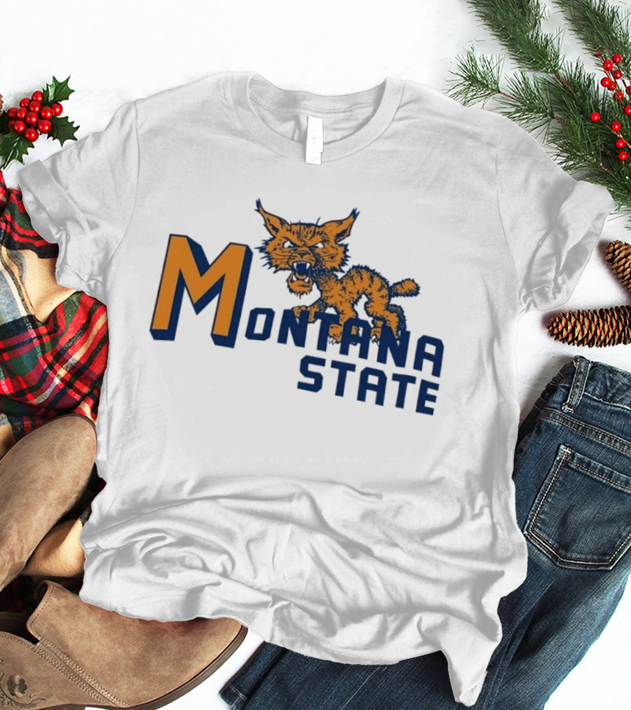 Montana State Bobcats Vintage NCAA Sports T-Shirt