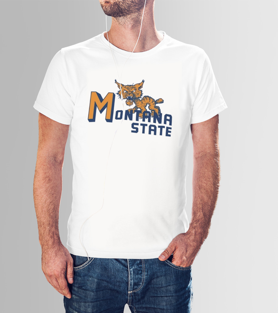 Montana State Bobcats Vintage NCAA Sports T-Shirt