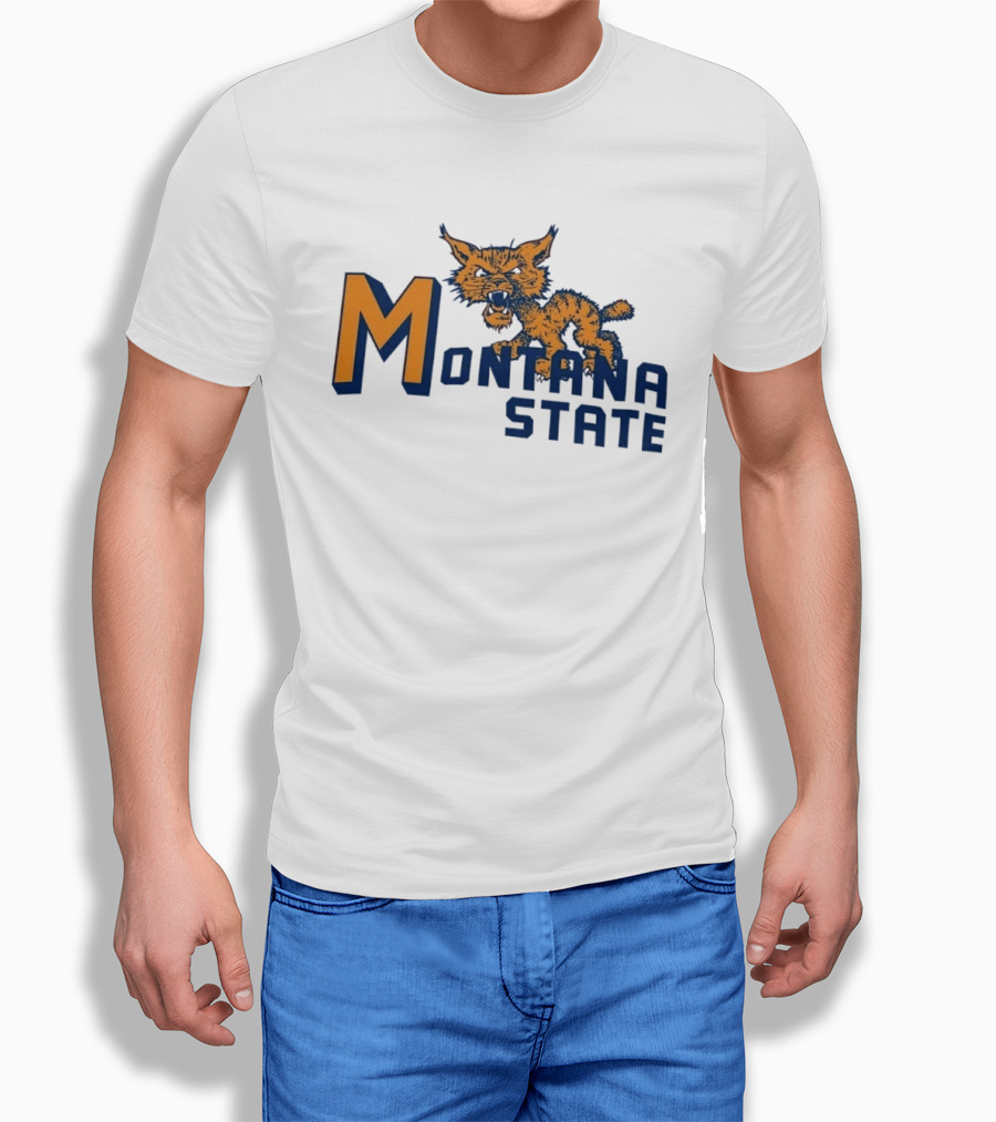 Montana State Bobcats Vintage NCAA Sports T-Shirt