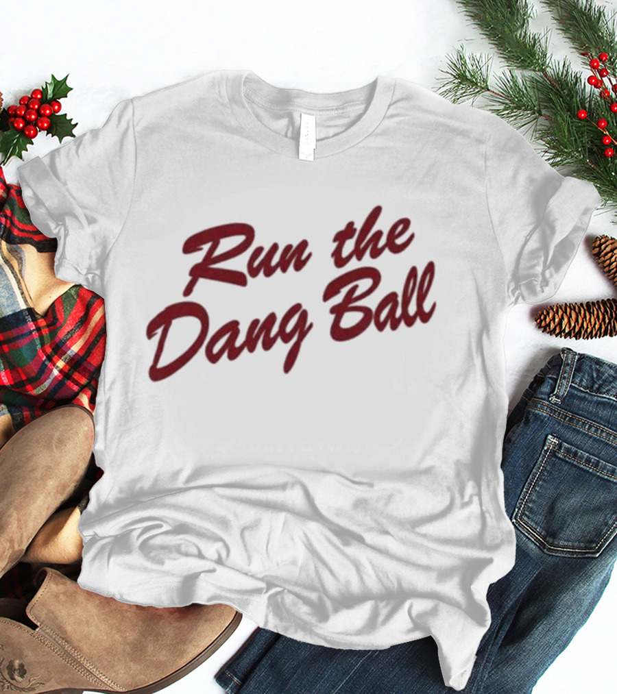 Oklahoma Sooners Run The Dang Ball Football Fan Gear T-Shirt