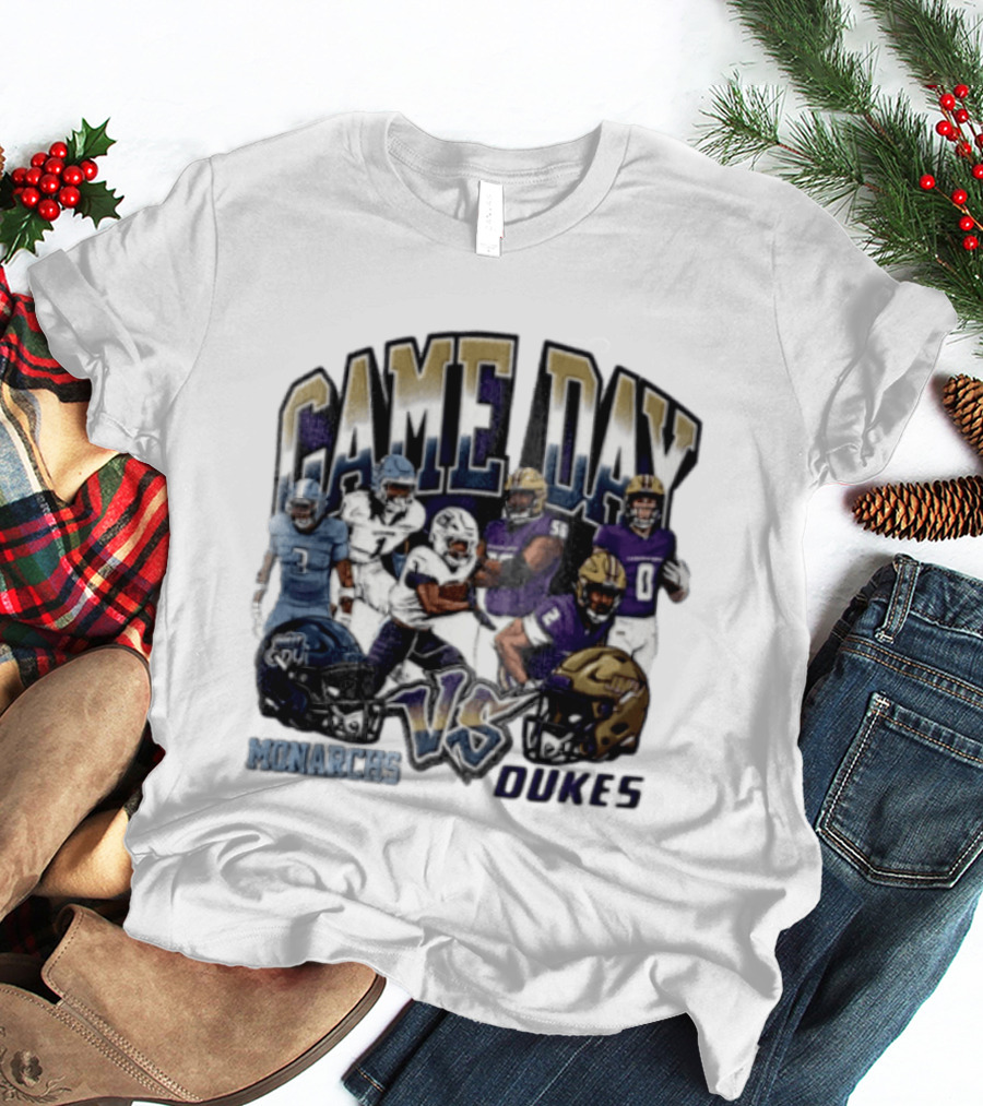 Old Dominion Monarchs Game Day Vs James Madison Dukes NCAA 2026 T-Shirt