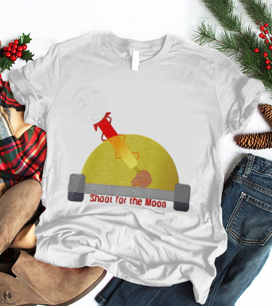 Shoot For The Moon Rocket Launcher Animation T-Shirt