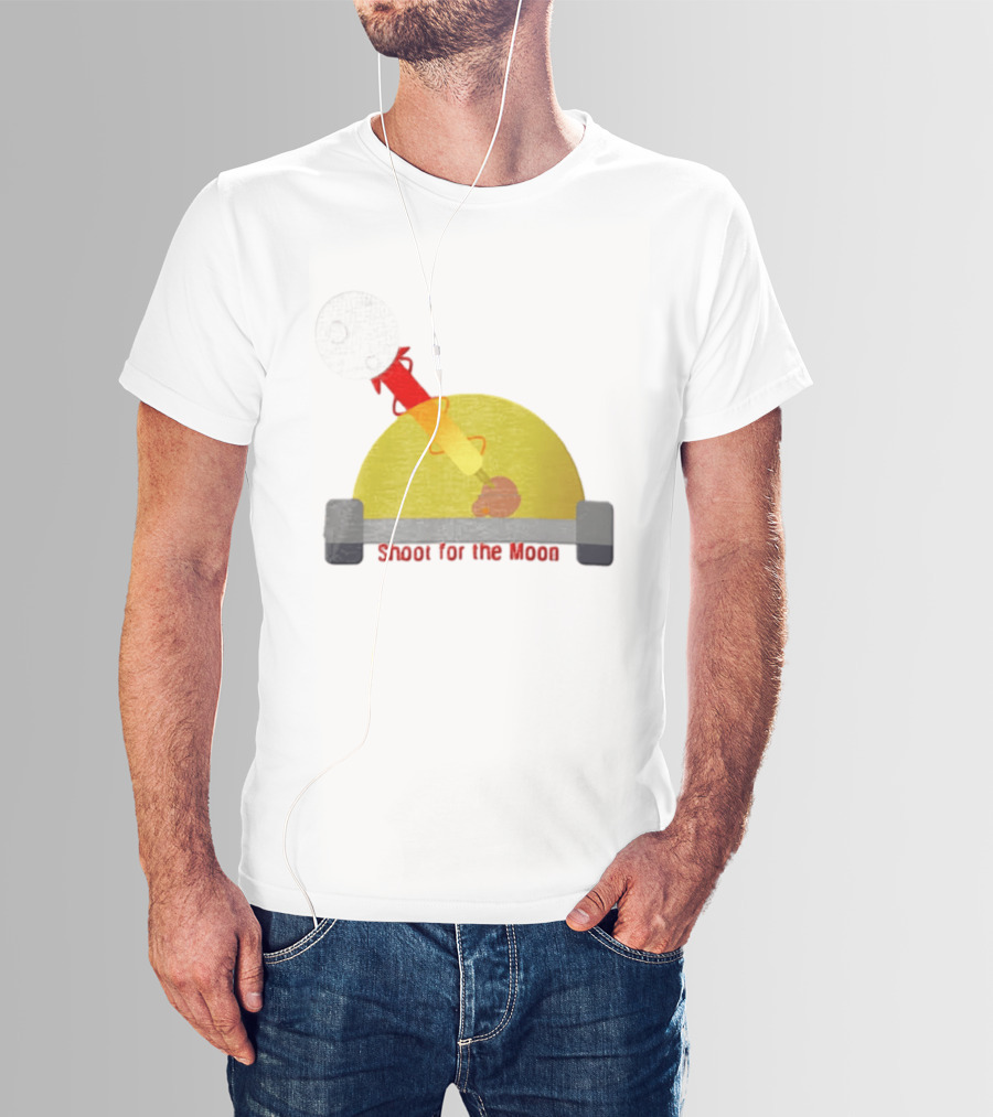 Shoot For The Moon Rocket Launcher Animation T-Shirt
