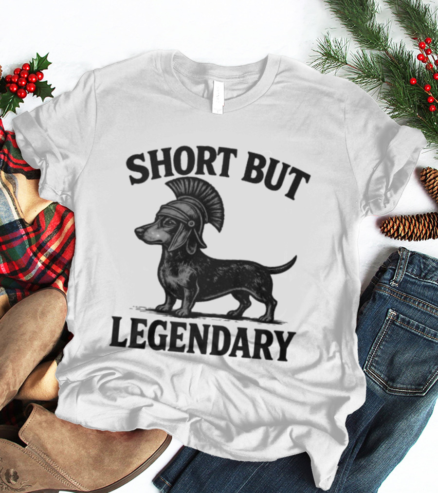 Short But Legendary Roman Warrior Wiener Dog T-Shirt
