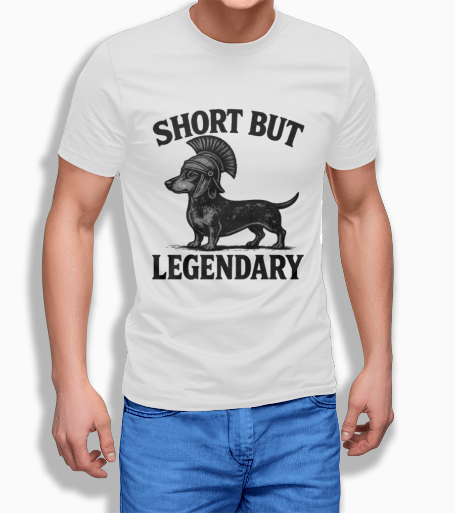 Short But Legendary Roman Warrior Wiener Dog T-Shirt