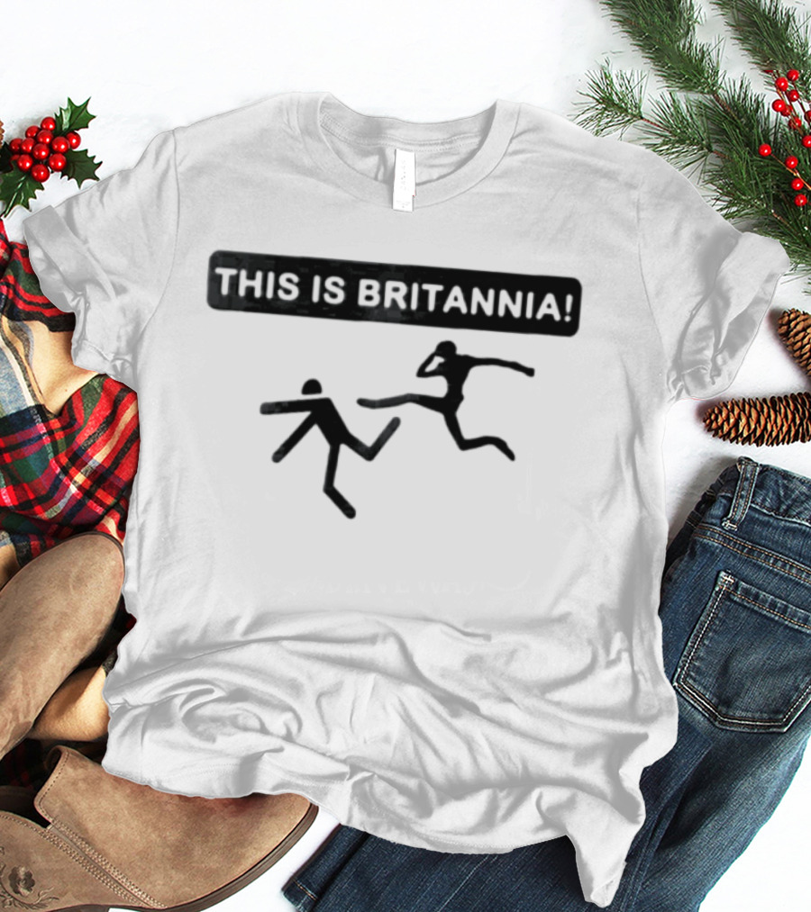 This Is Britannia Stick Figure Kick T-Shirt