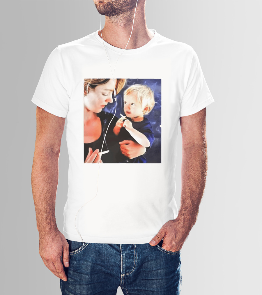 When You Light Up So Does He Anti Smoking Awareness T-Shirt