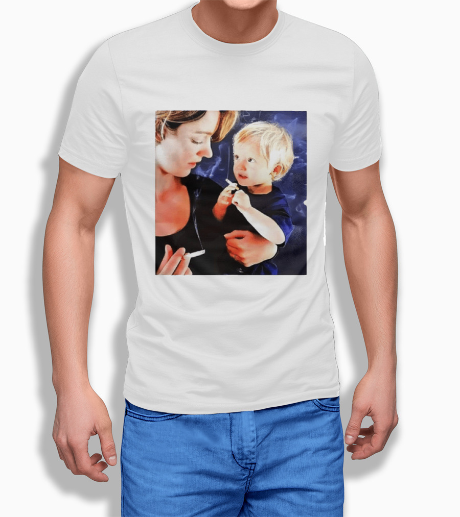 When You Light Up So Does He Anti Smoking Awareness T-Shirt