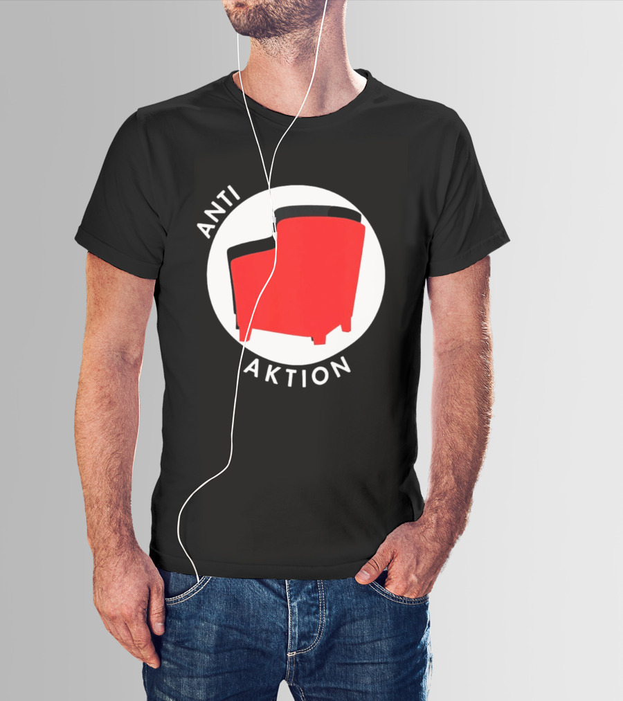 Anti Aktion Red Armchair Political T-Shirt