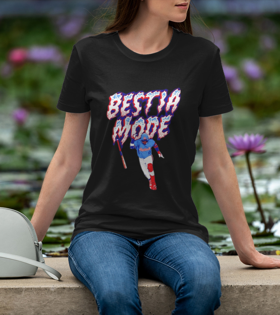 BESTIA MODE Aquicos 13 Baseball Player Athlete T-Shirt