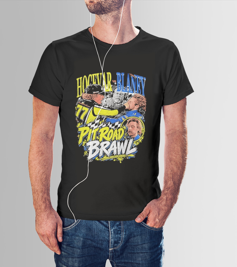 Hocevar Blaney Pit Road Brawl Racing 77 T-Shirt