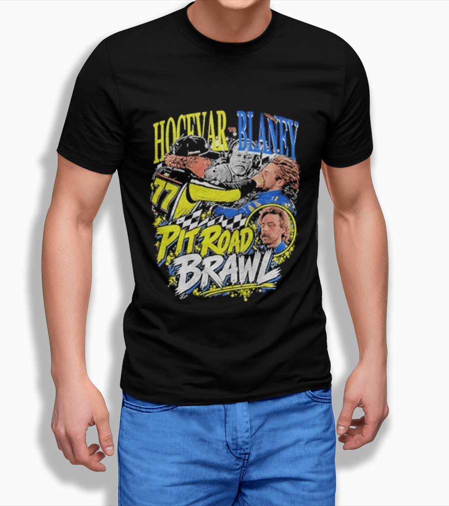 Hocevar Blaney Pit Road Brawl Racing 77 T-Shirt