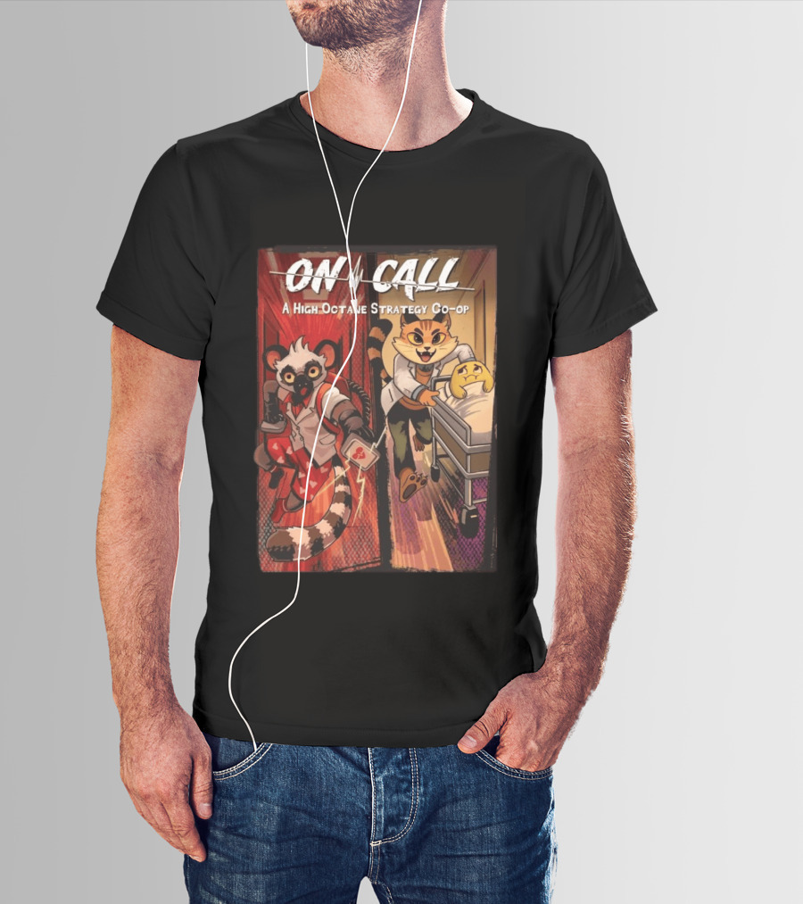 On Call A High Octane Strategy Co Op Lemur And Cat Doctors In Action T-Shirt