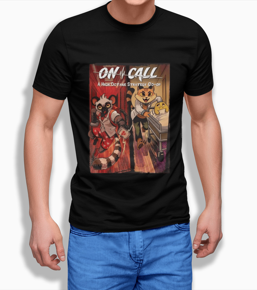 On Call A High Octane Strategy Co Op Lemur And Cat Doctors In Action T-Shirt