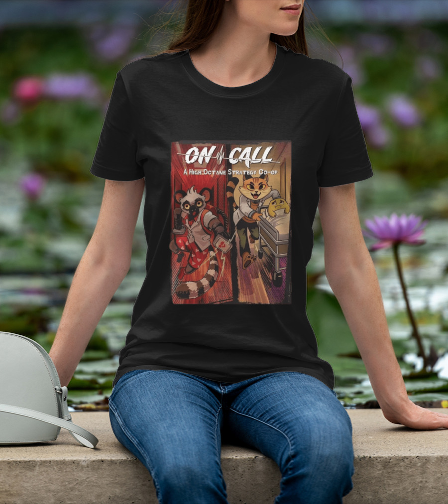 On Call A High Octane Strategy Co Op Lemur And Cat Doctors In Action T-Shirt
