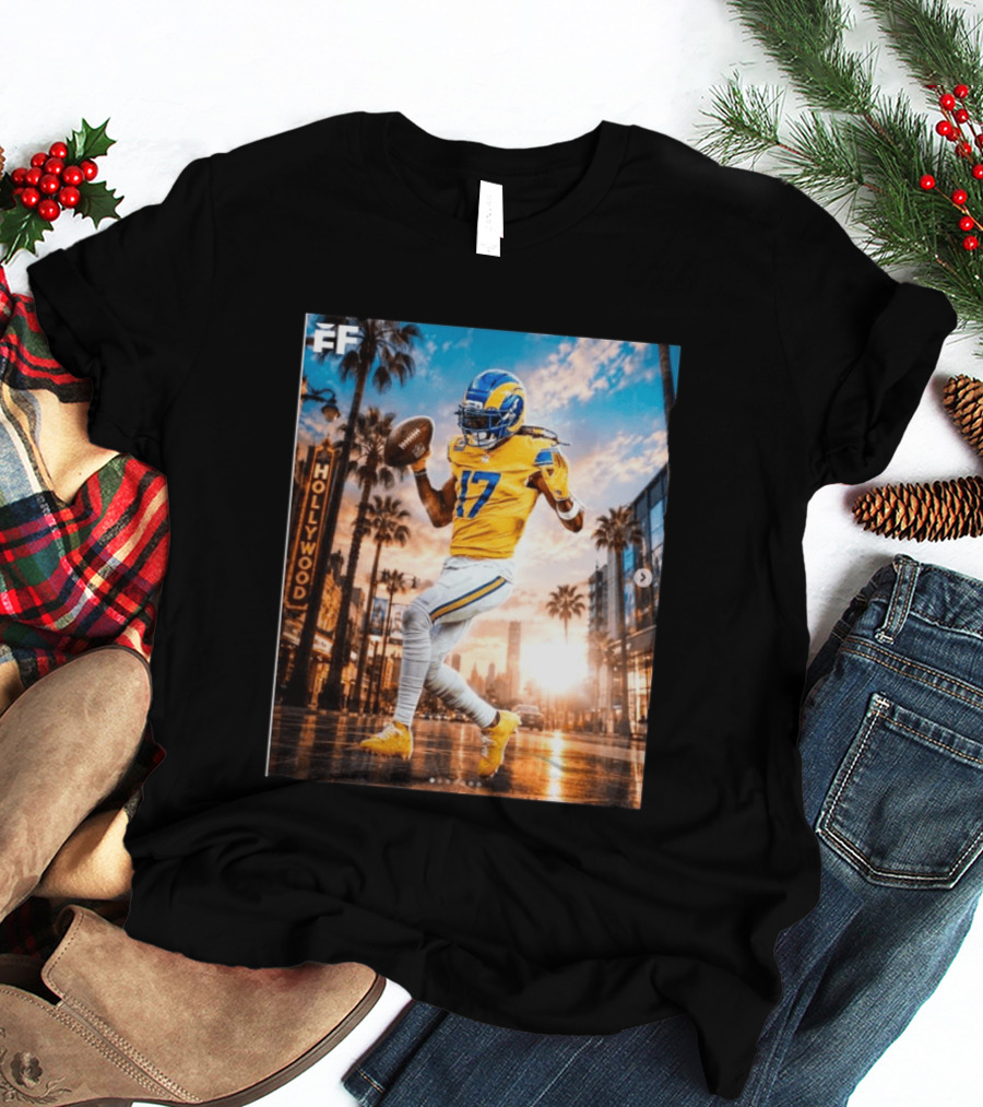 Los Angeles Rams Hollywood Davante Adams 17 Football Player T-Shirt