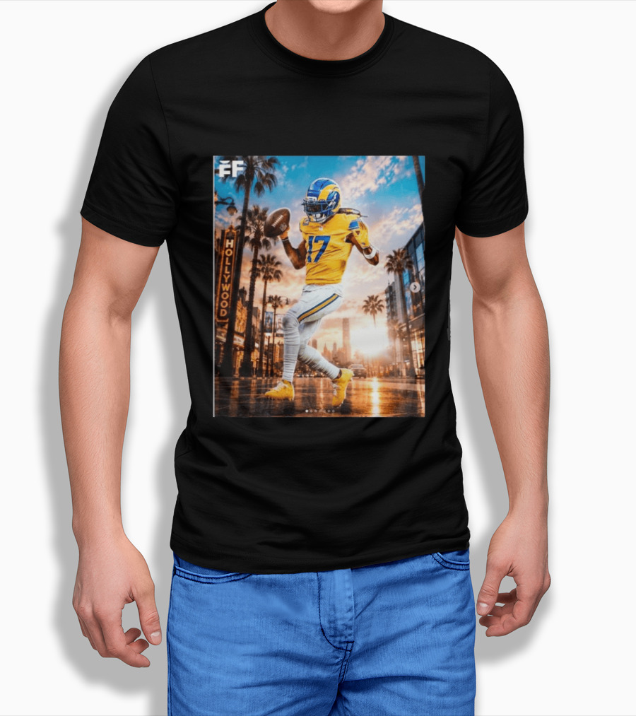 Los Angeles Rams Hollywood Davante Adams 17 Football Player T-Shirt