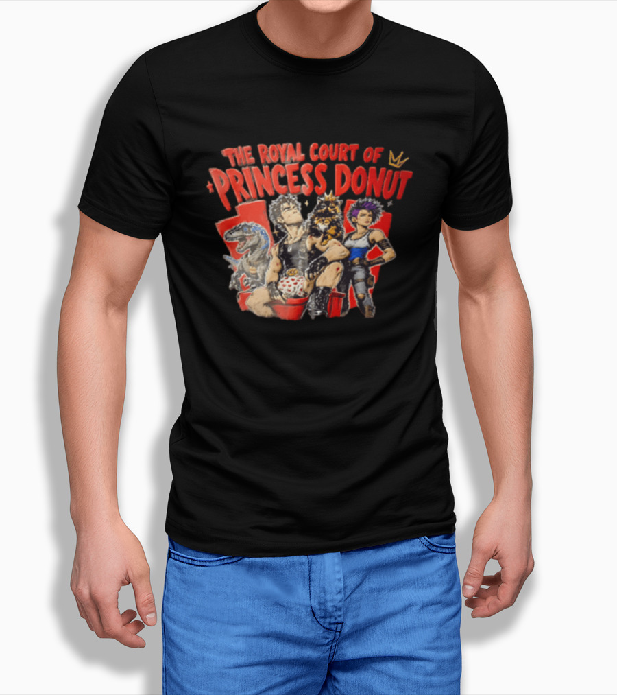Dungeon Crawler Carl The Royal Court Of Princess Donut Man Cat Dinosaur Woman T-Shirt