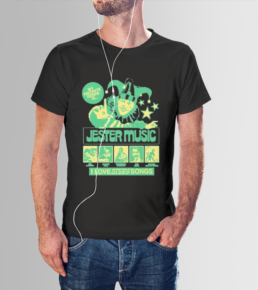 Jester Music My Favorite Genre Is The Garden Jethro Tull Return To Forever The Dead I Love Silly Songs T-Shirt