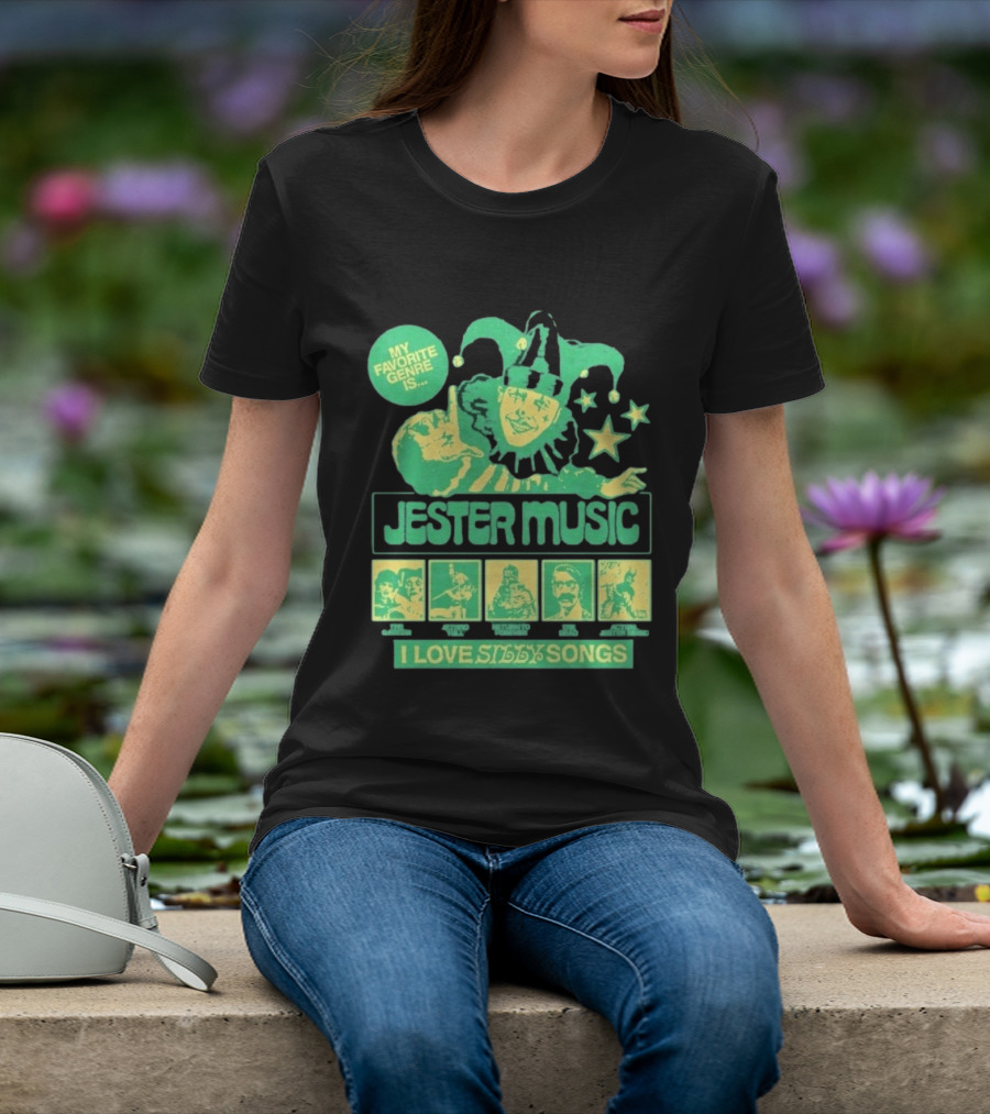Jester Music My Favorite Genre Is The Garden Jethro Tull Return To Forever The Dead I Love Silly Songs T-Shirt