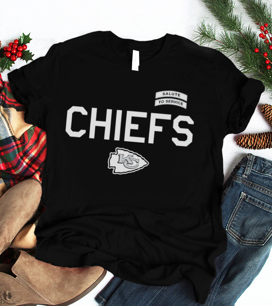 Kansas City Chiefs Salute To Service CHIEFS KC Arrowhead T-Shirt