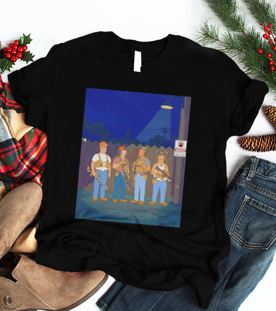 Neighborhood Tactical Squad Warning King Of The Hill T-Shirt