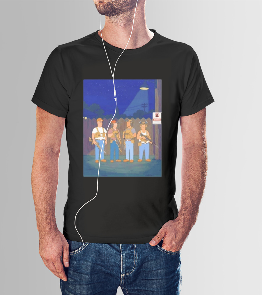 Neighborhood Tactical Squad Warning King Of The Hill T-Shirt