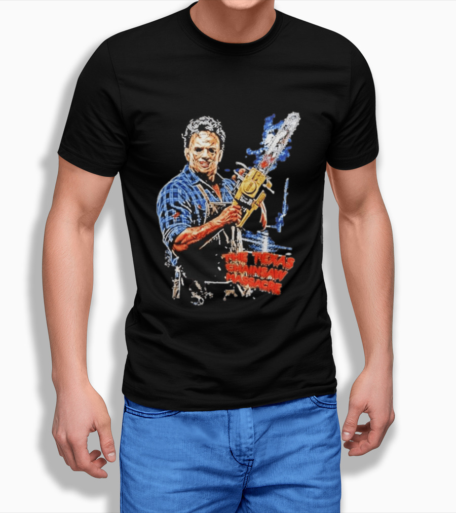 Texas Chainsaw Massacre Leatherface Chainsaw T-Shirt