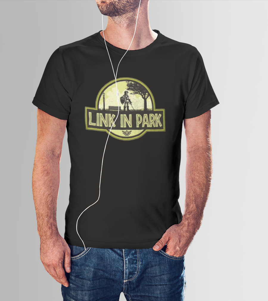 Link In Park Sword And Shield Hero Outdoors Scene T-Shirt