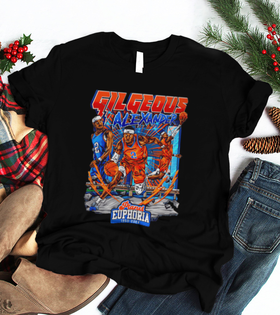 Gilgeous Alexander Oklahoma City Thunder Planet Euphoria 1950 2024 T-Shirt