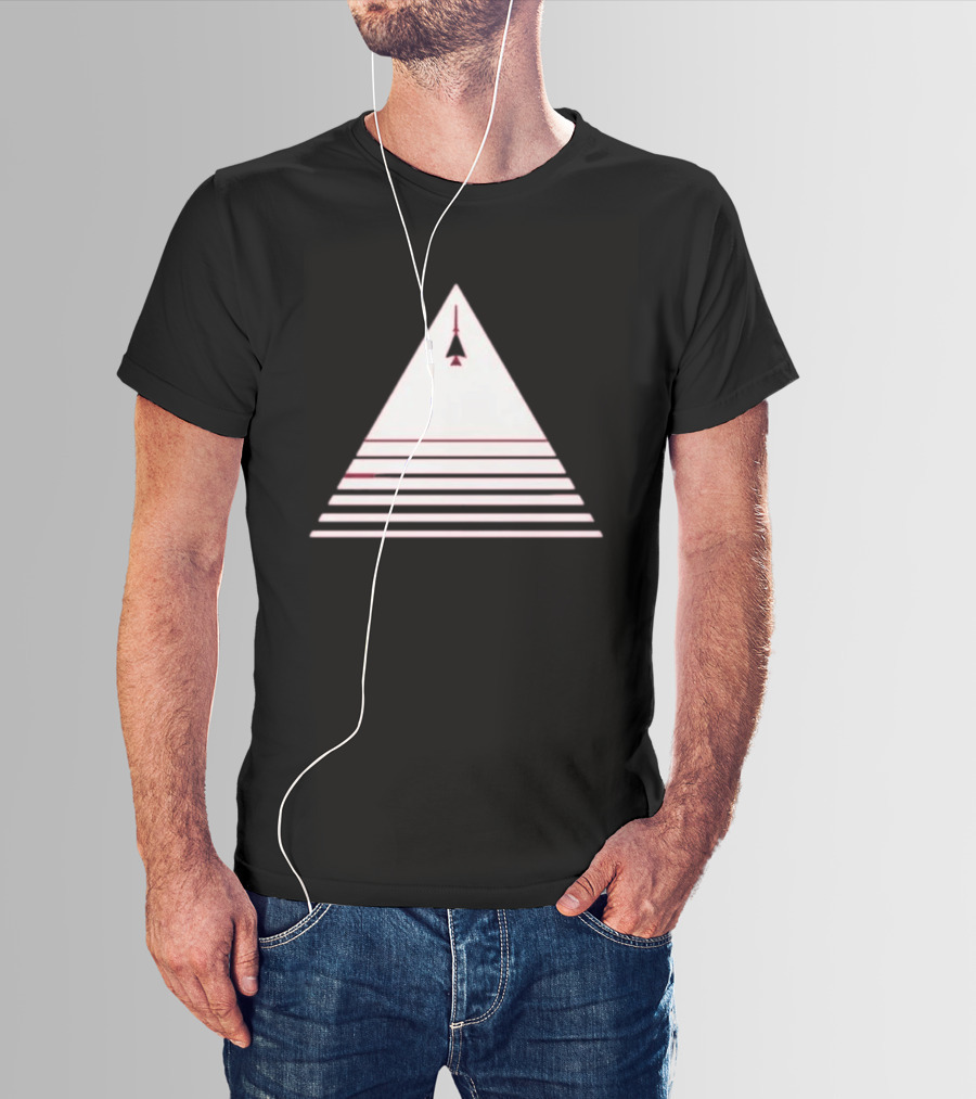 Stuart Fails To Save The Universe Stuart Bloom Jet Airplane Triangle Pyramid T-Shirt