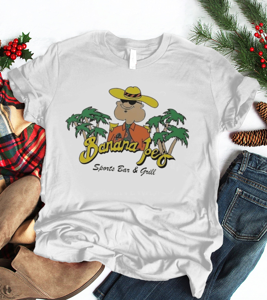 Banana Joe's Sports Bar & Grill Tropical Palm Island Vibes T-Shirt