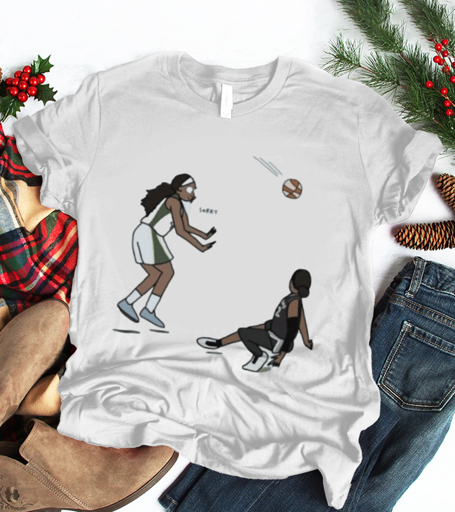 Flau'jae Johnson Saying Sorry To A'ja Wilson After Basketball Block T-Shirt