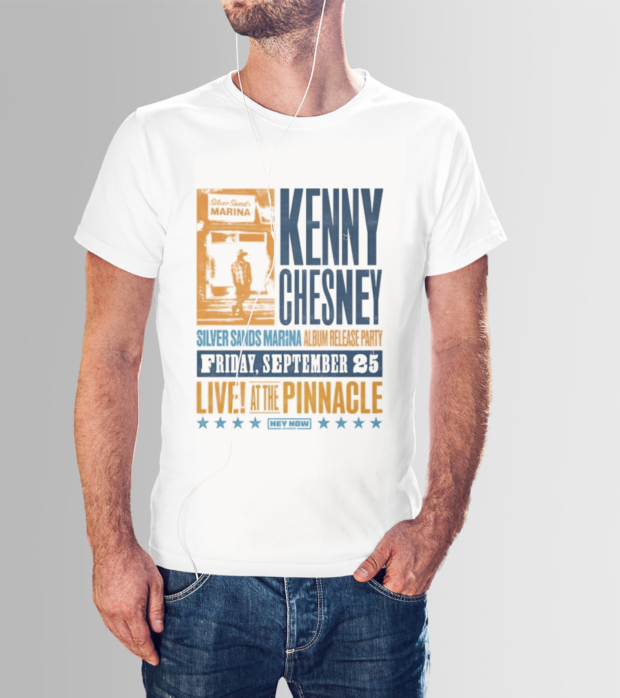 Kenny Chesney Silver Sands Marina Album Release Party Friday September 25 Live At The Pinnacle Stars T-Shirt