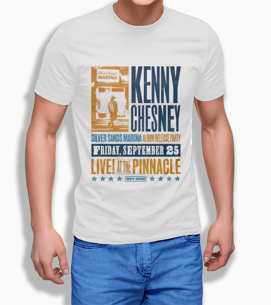 Kenny Chesney Silver Sands Marina Album Release Party Friday September 25 Live At The Pinnacle Stars T-Shirt